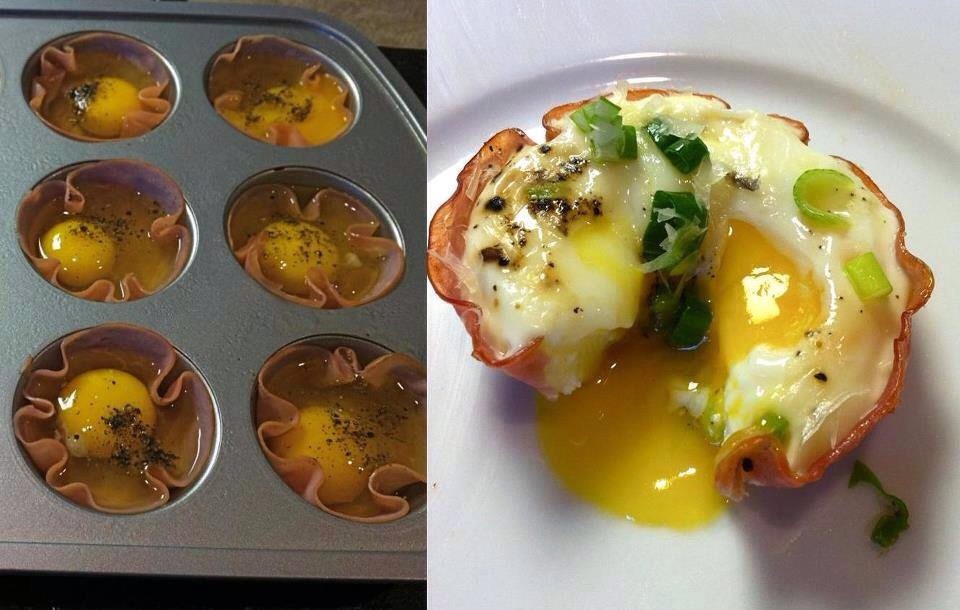 DIY Delicious & Easy Baked Egg With Ham