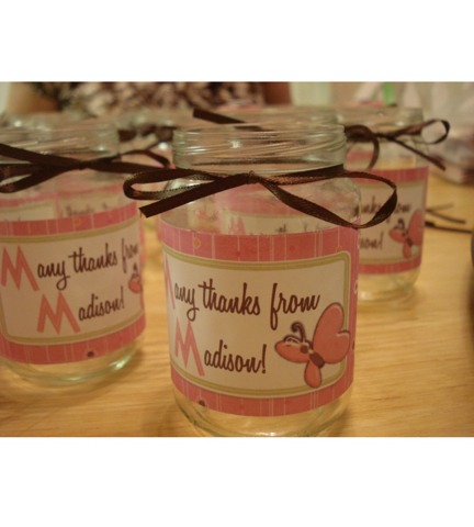Mason jars can hold all sorts of treats! Just add a cute label.