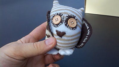 The finished sock owl! (: