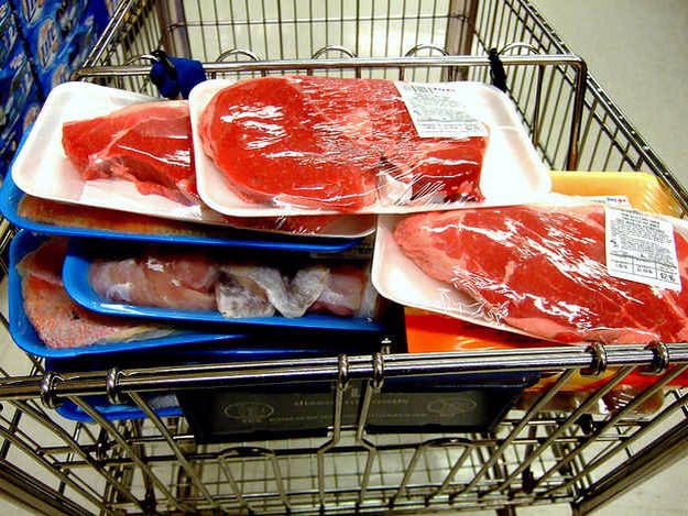 3. Packaged meat is often injected with salt water to “plump it up.”
 
Out of all packaged meats, roughly 30% of poultry, 15% of beef, and 90% of pork are injected with a water solution to make them appear fuller. Luckily, the USDA is working to get those additives put on labels next year.

