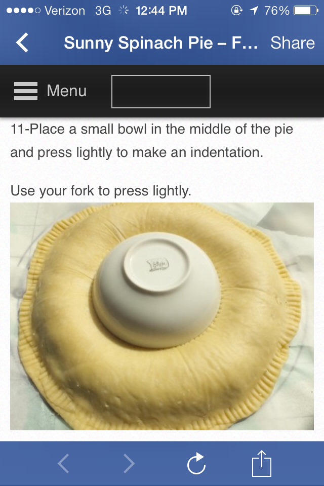 Sunny Spinach Pie 