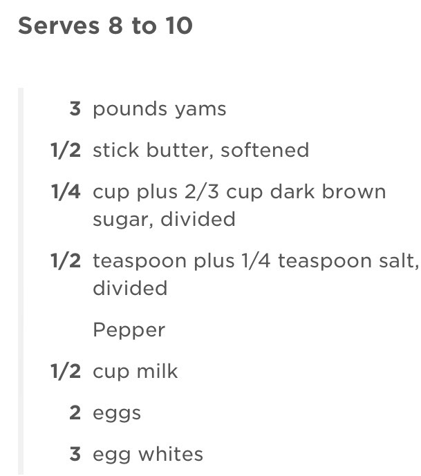 Sweet Potato Casserole 