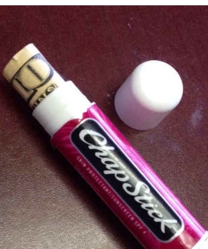 money holder
if you are going to the beach or somewhere like a big city, keeping money safe is a must. clean out a Chapstick and roll up your $. 
