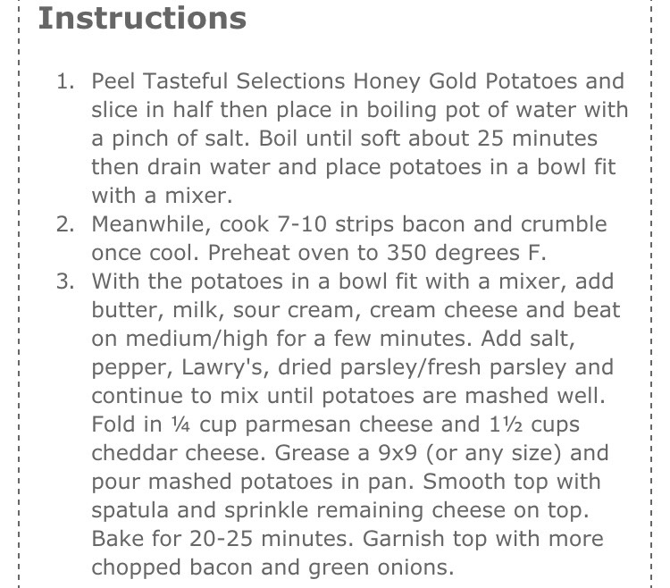 Cheesy Mashed Potato Casserole 