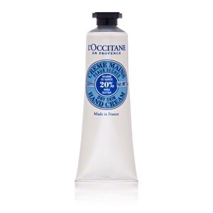 LÃ¢ï¿½ï¿½Occitane Shea Butter Hand Cream

This has always been a favorite of mine. It’s 20% shea butter along with almond and honey extract and mixed with decedent coconut oil. It’s like butter for the skin, but it has no greasy effect. 

 Get it at L’Occitane $12-$28