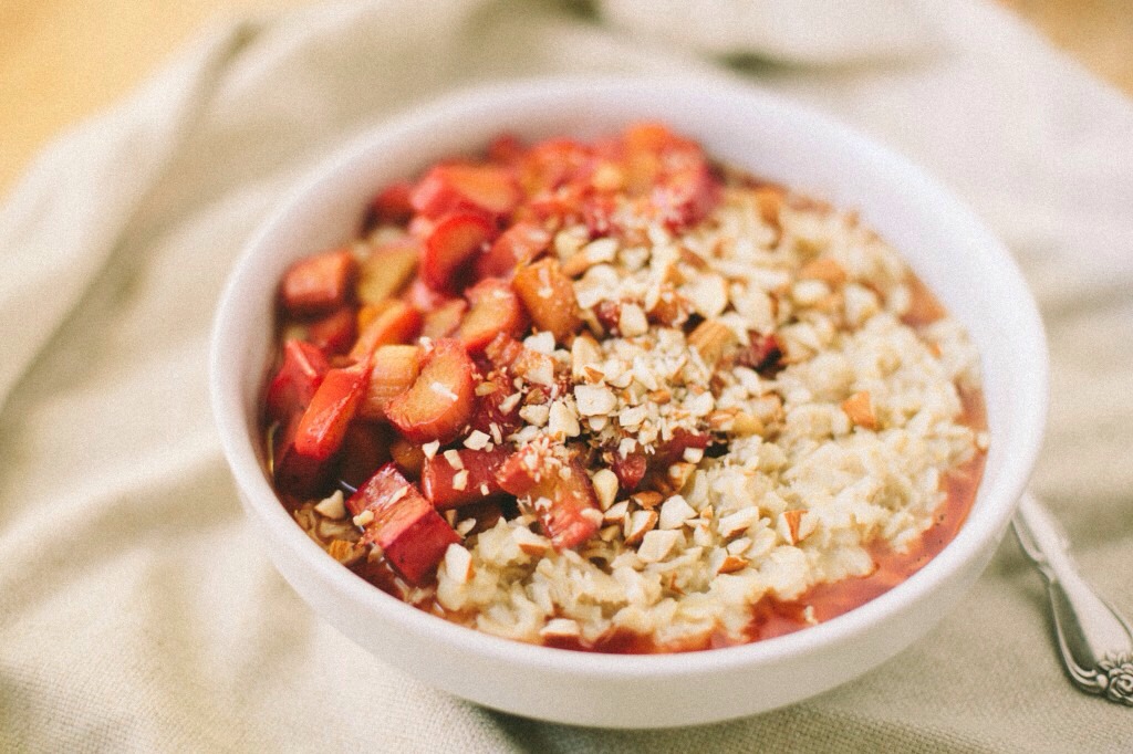Oatmeal! 

Be cautious of which type you get though, avoid flavored/sweetened oatmeal, try to use the original but add honey and fruit for flavor. 