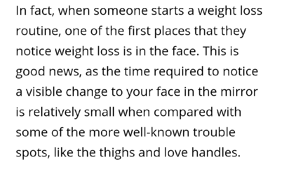 How To Lose Weight In Your Face!