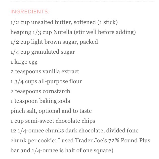 Chocolate Lava Nutella Cookies