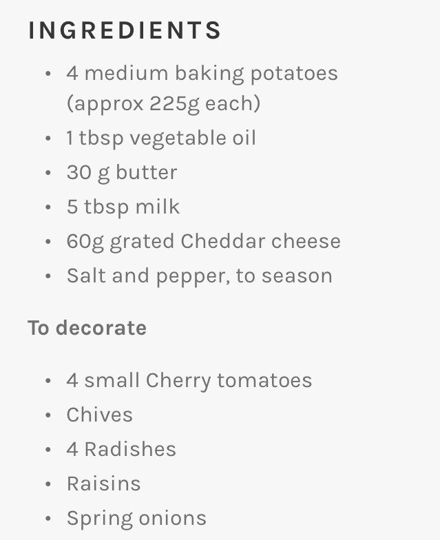 Find Foods For Kids Baked Potato Mice 