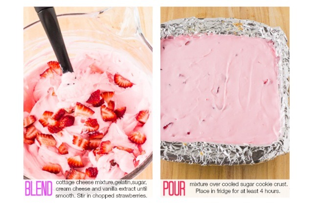 " Delicious Strawberry Cheesecake Bars"😋👏