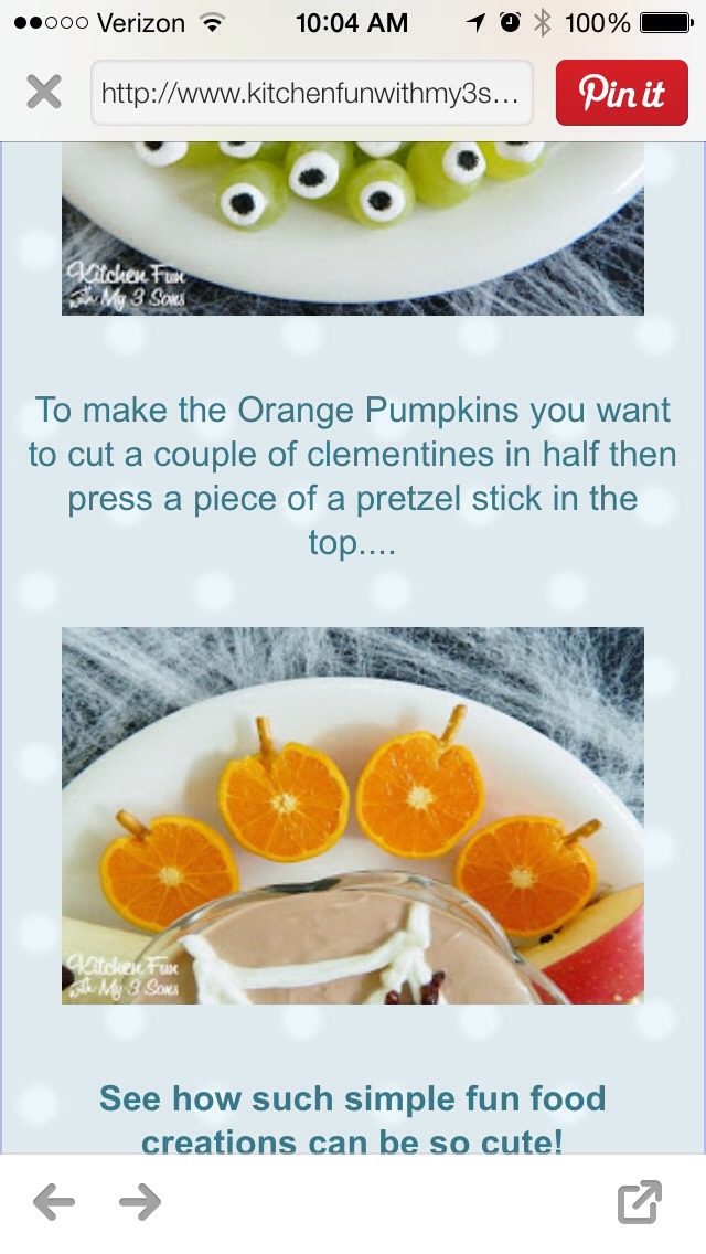 Fun Healthy Halloween Treat 