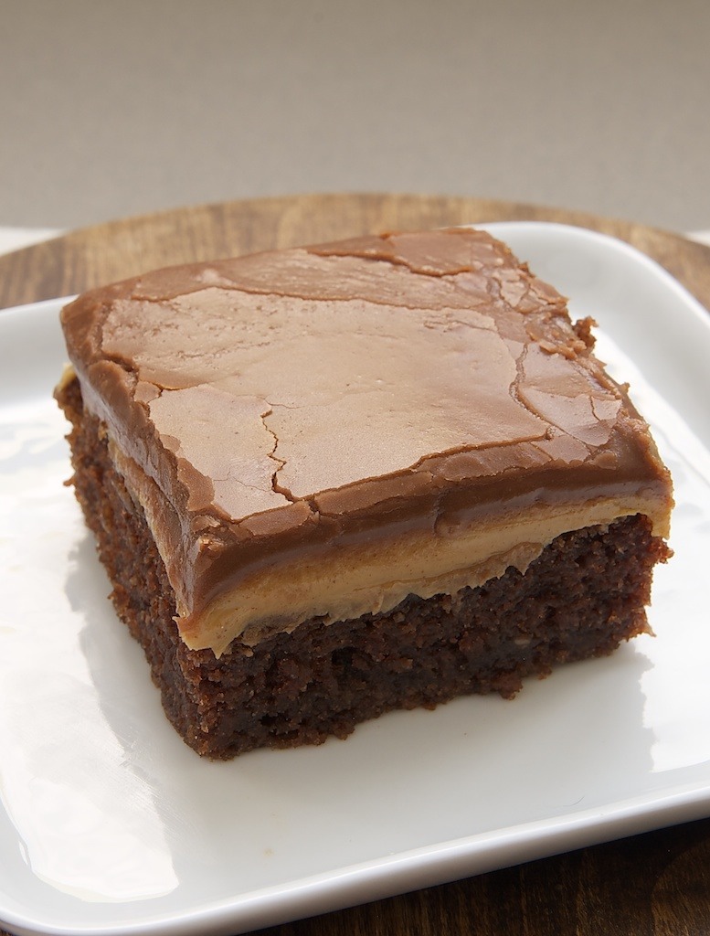 Peanut butter fudge cake