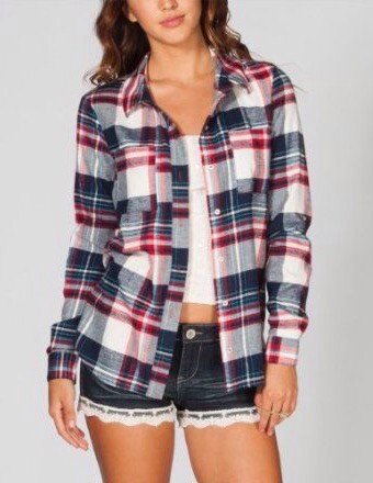 Ok. Ok. Everybody needs a flannel. I wouldn't exactly wear shorts with a flannel more likely some sweatpants and boots. Hey! It gets cold in the south!!! :p