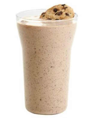 CHOCOLATE CHIP COOKIE SMOOTHIE
Blend:
1 cup vanilla ice cream
1 cup milk
1 cup crumbled chocolate chip cookies
1/4 cup mini chocolate chips
Top with a cookie(optional) 