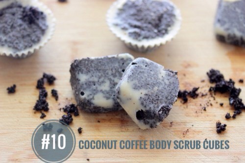 INGREDIENTS | 

(+) 2 cups coffee grounds 
(+) 1 cup of coconut oil 
(+) 15 drops of essential oil
(+) muffin tray or ice cube tray- as a mold
