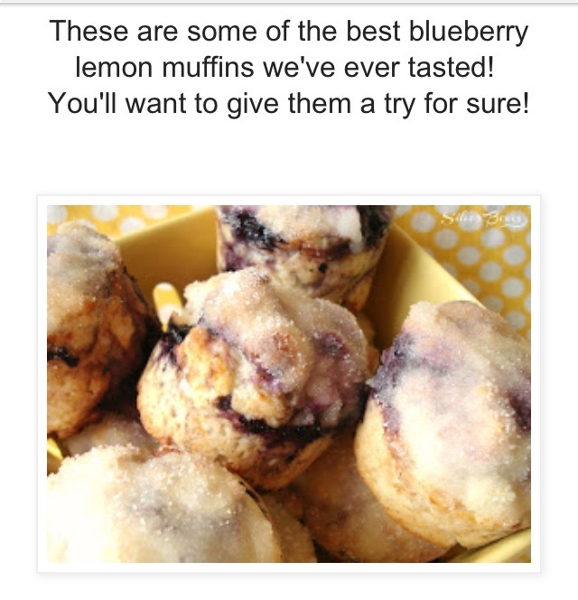Diy: Lemon Blueberry Muffins W/ Lemon Butter Topping!! Yummy! 