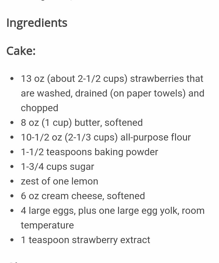 Cake Ingredients 🍰✨