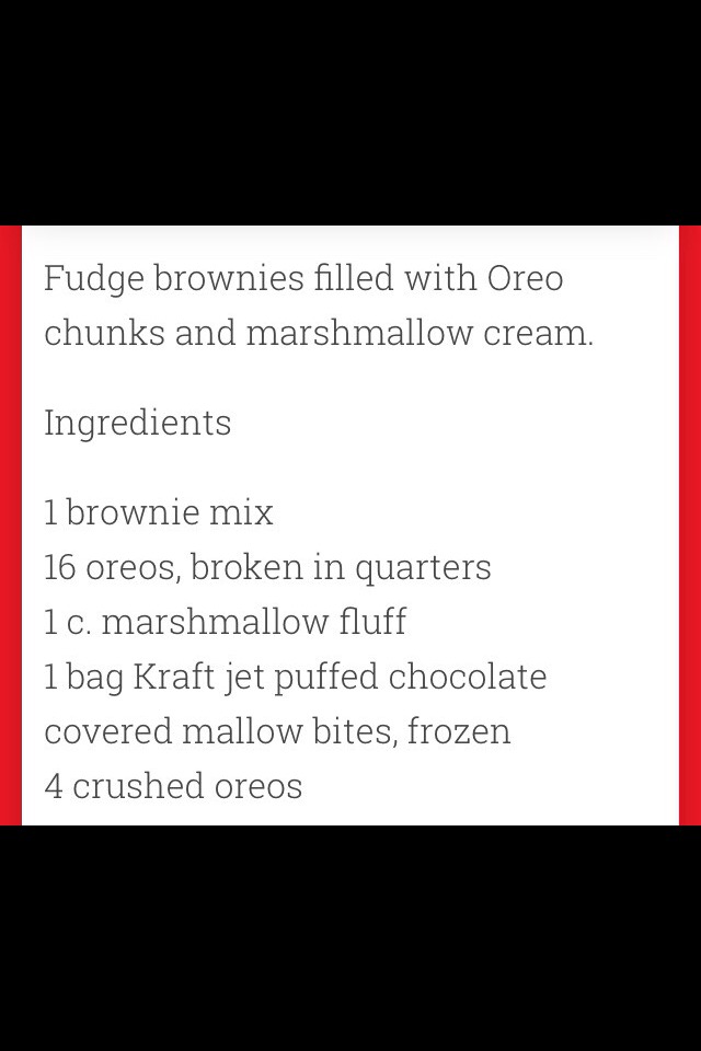 Marshmallow And Oreo Brownies😍🍫