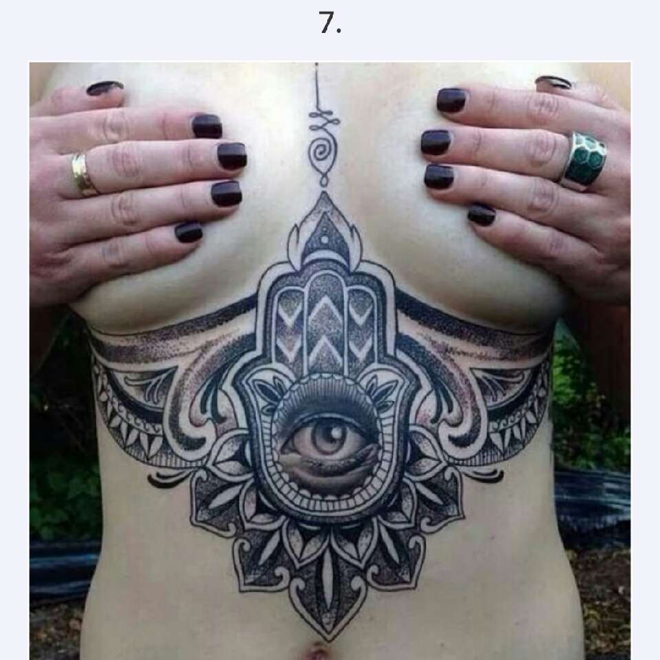 30 Sexy Under Breast Tattoos  You Won't  Be Able To Take Your Eyes Off Of!