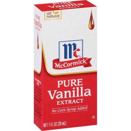 After all the sugar has been added and beaten  in, add 2 TBS. of pure vanilla extract. 
