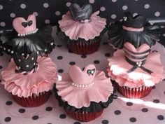  Playing With Fondant: Ballerina Cup Cake Toppers. 