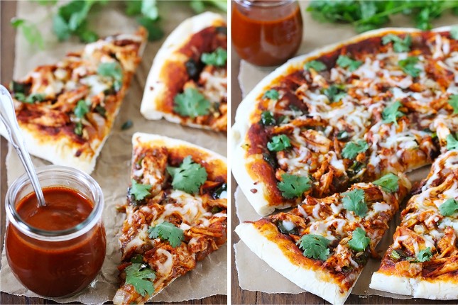 Chicken enchilada pizza 