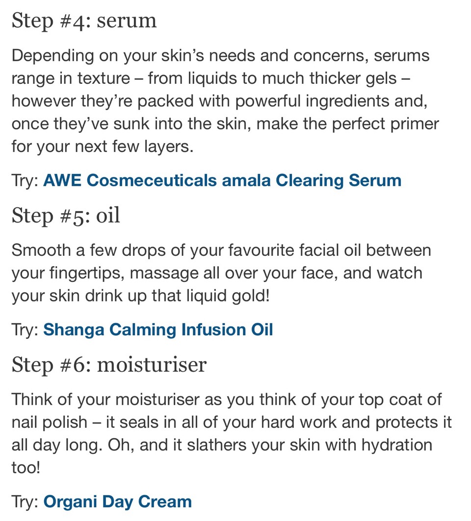 The Correct Way To Layer Skin Care Products. 🙅🏻