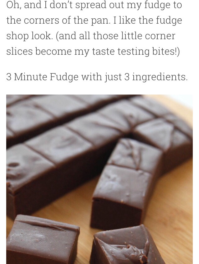 3 Minute Fudge😍
