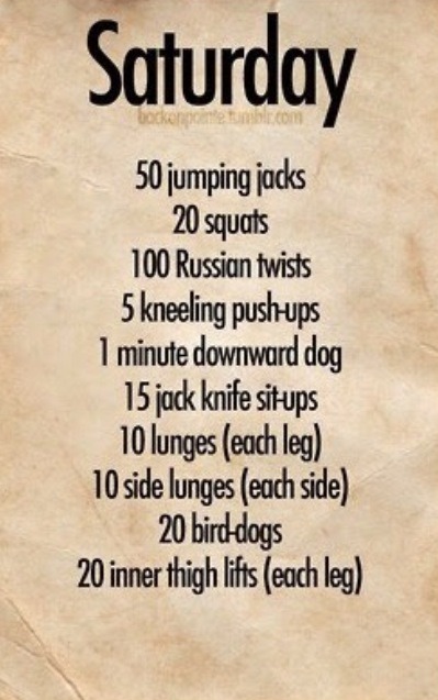 7 Day Workout That Actually Works!😋