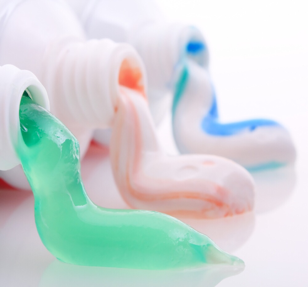 Get some of your ordinary toothpaste and mix them all together