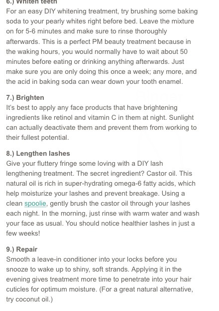 10 Overnight Beauty Secrets (: 