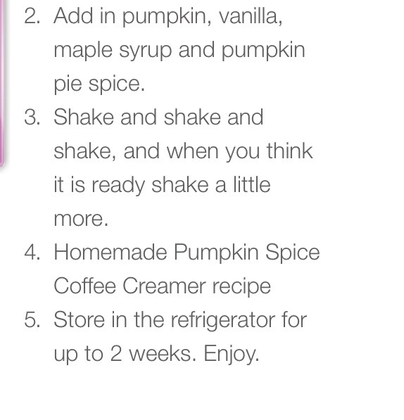 💥 Homemade Pumpkin Spice Coffee Creamer💥😋