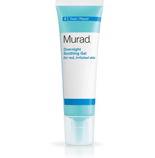1. Get perfect skin, while you sleep!
This overnight soothing gel works to both clear up acne and sooth skin irritations like sunburn while you're sleeping. It's quickly become a summer acne treatment staple. 
Overnight Soothing Gel, $30, Murad.com
