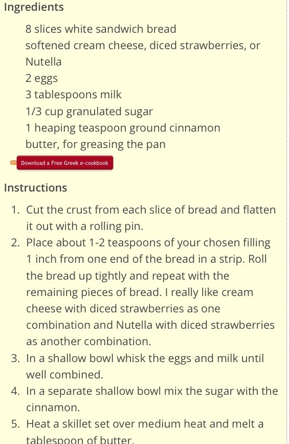 French Toast Roll-up👌
