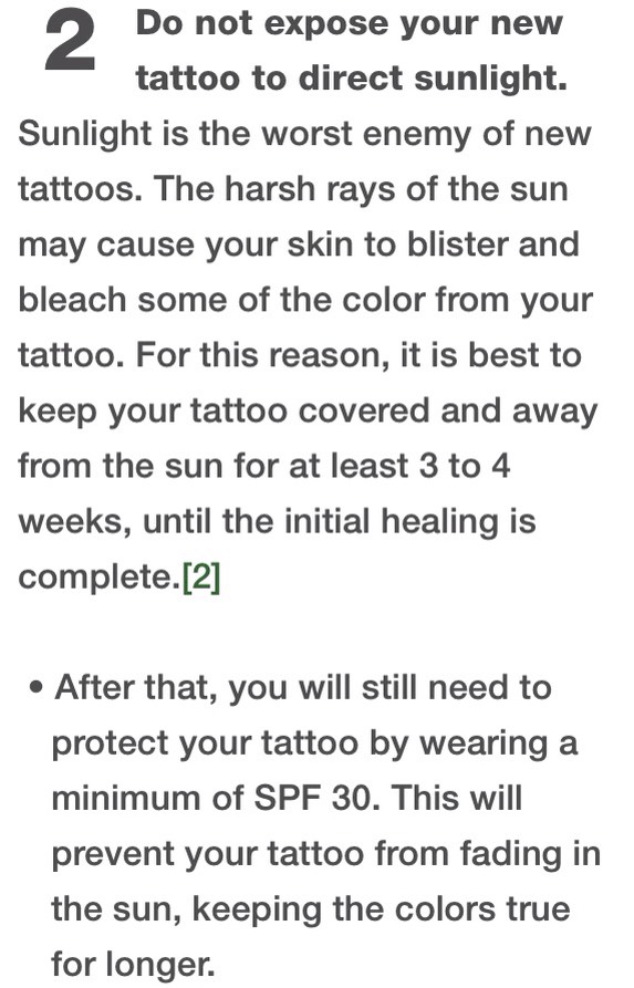 How To Care For A New Tattoo✨