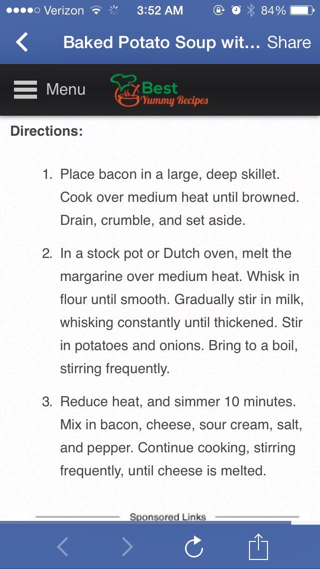 Best Baked Potato Soup With Cheese And Bacon!