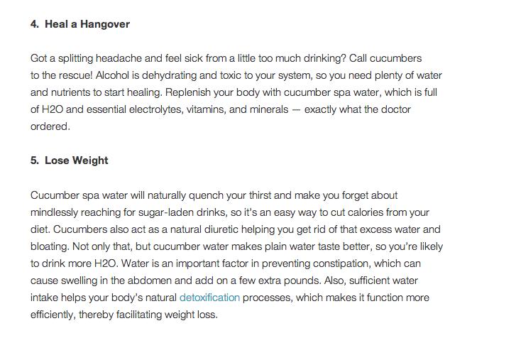 7 Health Compelling Reasons To Drink Cucumber Water