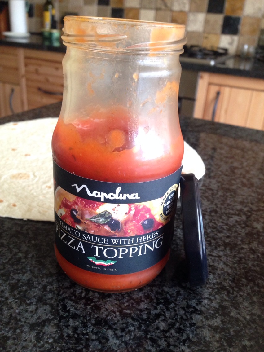 Add your chosen pizza sauce!