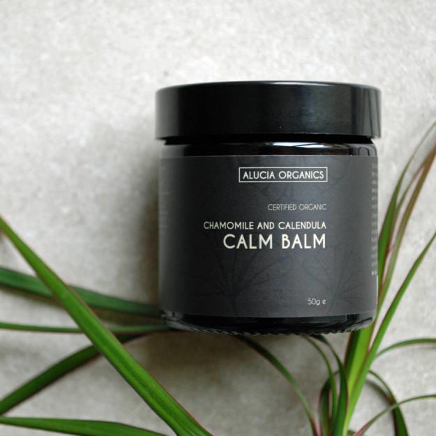 This calming chamomile and calendula balm.For anyone prone to anxiety-related eczema or itchiness *raises hand*. By Alucia Organics