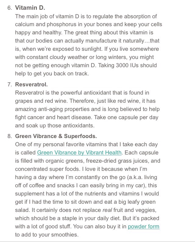 💊The Smart Girls Guide To Vitamins💊