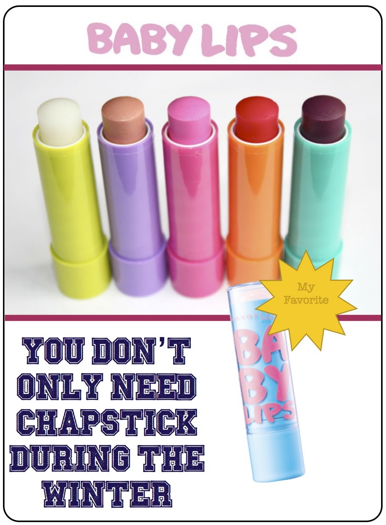 During the summer, wear chapstick or lip gloss with SPF. Your lips can get sunburn!