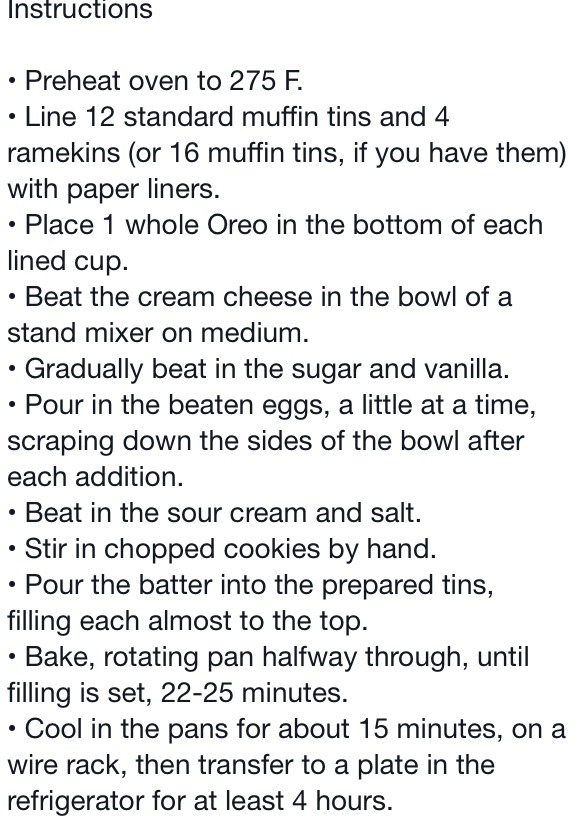 Oreo Cheese Cake Cups