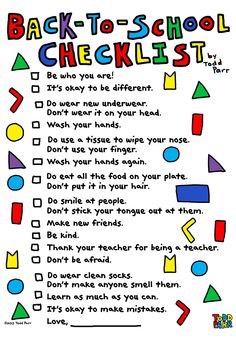 Back To School Tips