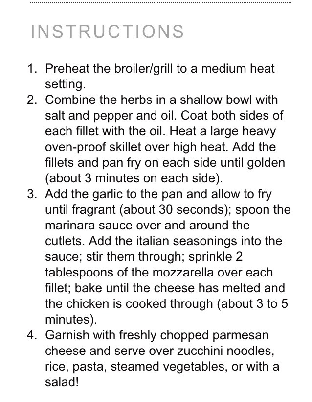 Mozzarella Chicken In Tomato Sauce 