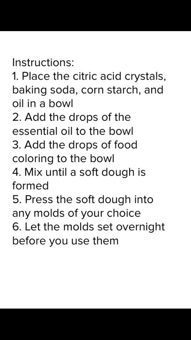 Homemade Bath Bombs 