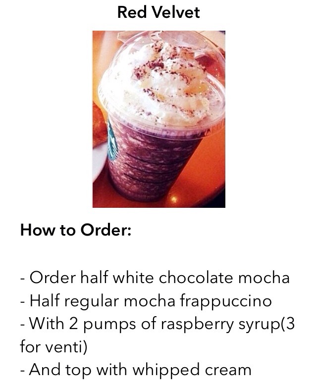 Starbucks Secret Menu Frappuccinos Recipes To Order  