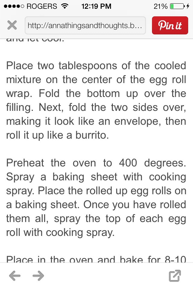 Baked Vegetable Egg Rolls Recipe!
