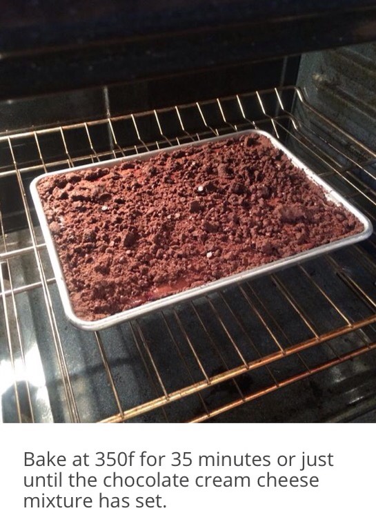 Midnight Chocolate Raspberry Cream Cheese Bars