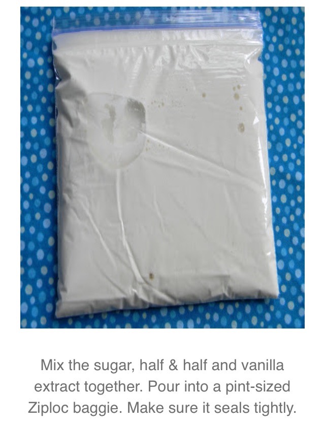 Homemade Ice cream In A Baggie!!