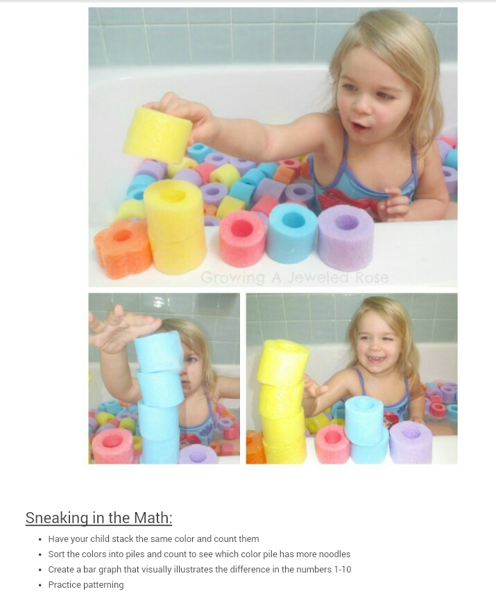 Pool Noodle Bath Pit!
